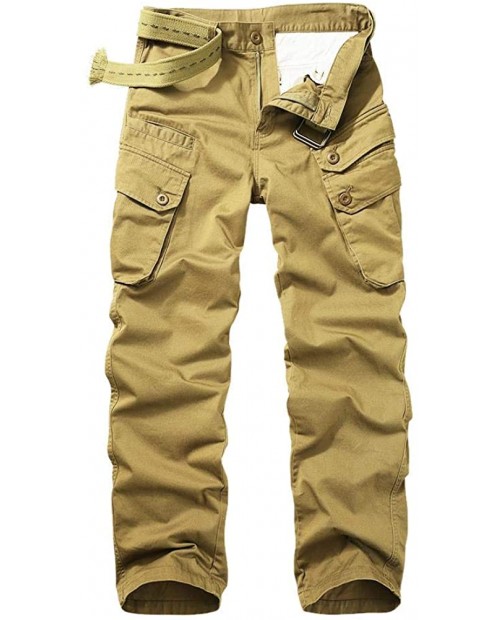 AKARMY Men's Lightweight Hiking Pants Multi-Pocket Work Cargo Pants Outdoor Travel Fishing Safari Pants at  Men’s Clothing store