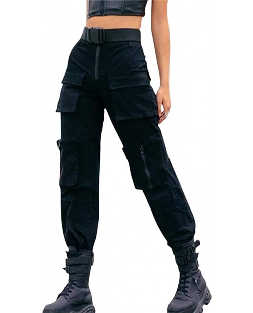 Cosfun Street Look Solid Cargo Pockets Pants mp005944 at  Women’s Clothing store