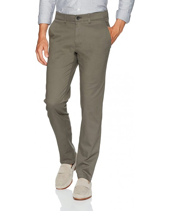 Haggar Men's Coastal Comfort Slim Fit Superflex Waist Flat Front Pant at Men’s Clothing store