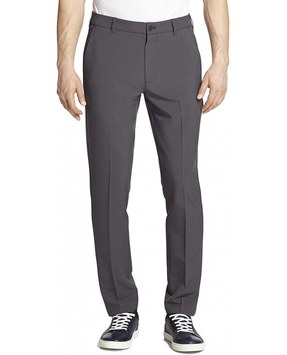 IZOD Men's Advantage Performance Flat Front Straight Tapered Fit Chino Pant at Men’s Clothing store