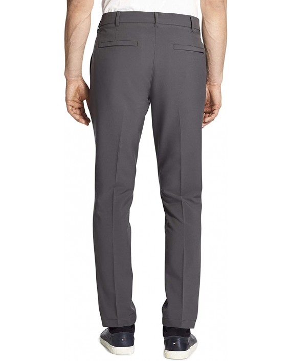 IZOD Men's Advantage Performance Flat Front Straight Tapered Fit Chino Pant at Men’s Clothing store