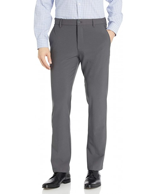 IZOD Men's Advantage Performance Flat Front Straight Tapered Fit Chino Pant at  Men’s Clothing store