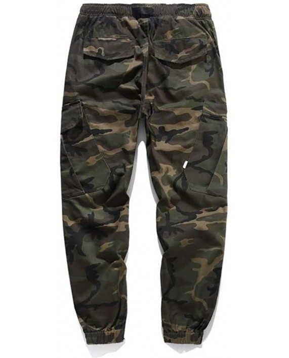 West Louis Mens Camo Joggers Pants Casual Camouflage Jogger Cargo Pants at Men’s Clothing store