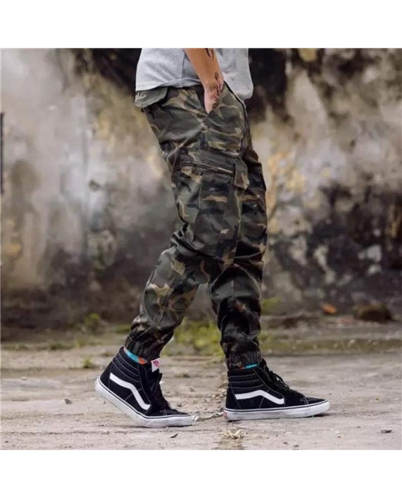 West Louis Mens Camo Joggers Pants Casual Camouflage Jogger Cargo Pants at Men’s Clothing store