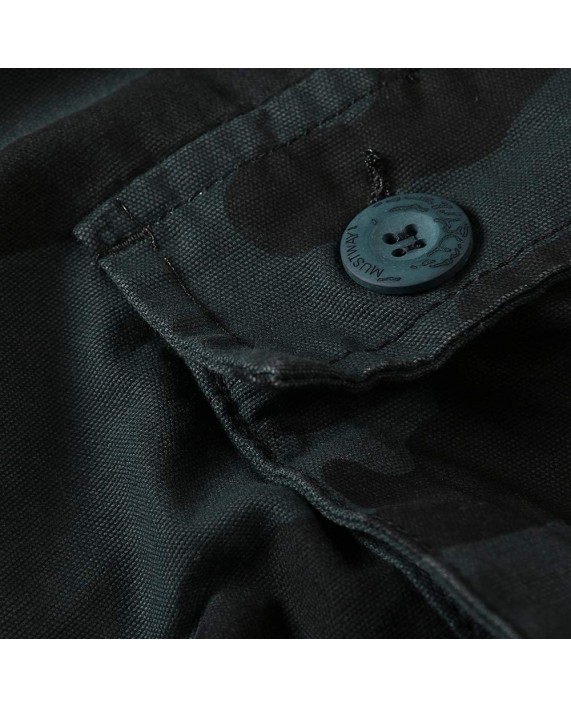 Men's Casual Multi Pocket Outdoor Camouflage Cotton Shorts Twill Camo Cargo Shorts |