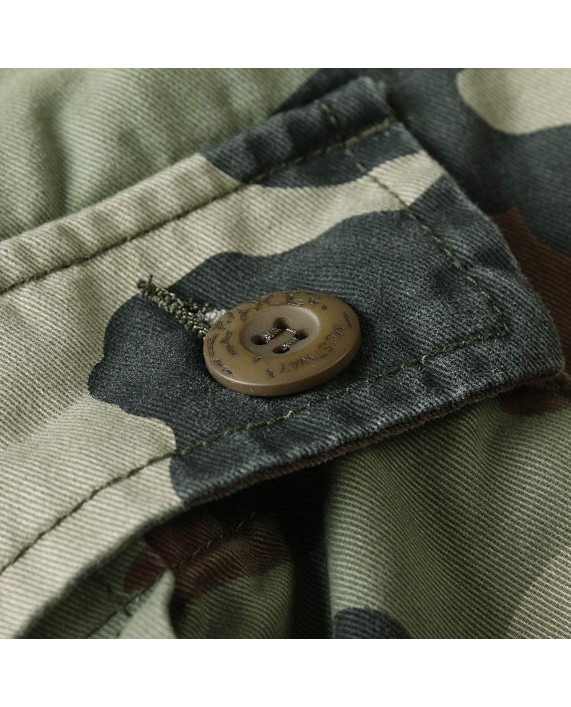 OCHENTA Men's Military Camo Cargo Shorts 6 Pockets Casual Work Outdoor Wear |