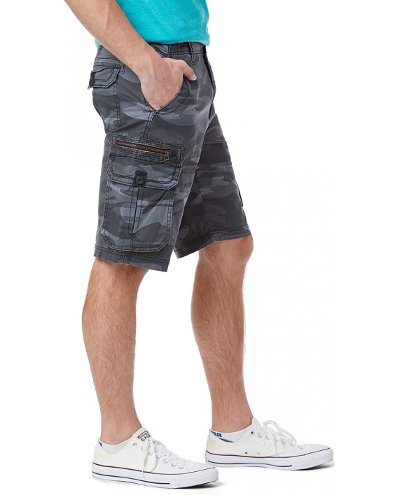 UNIONBAY Men's Stretch Fresh Twill Relaxed Fit Zipper Cargo Short