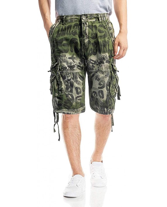 zeetoo Camo Shorts for Men Classic Relaxed Fit Cargo Short Multi-Pocket Outdoor Shorts |