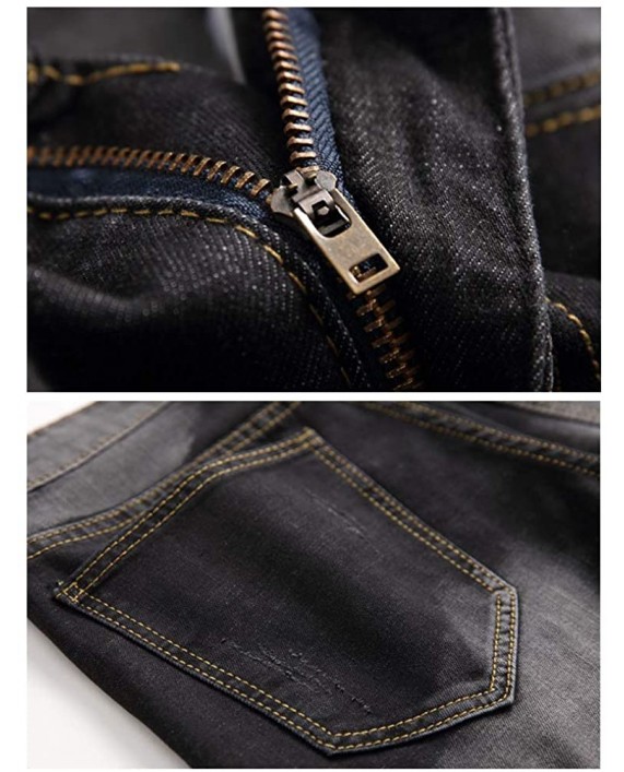 Cofouen Men's Ripped Short Jeans Casual Slim Fit Denim Shorts Summer Distressed Jean Pants at Men’s Clothing store