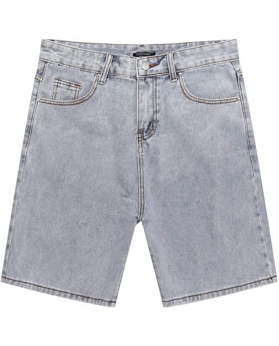 COOFANDY Men's Relaxed Fit Jean Shorts Classic Casual Denim Cargo Shorts with 5 Pockets