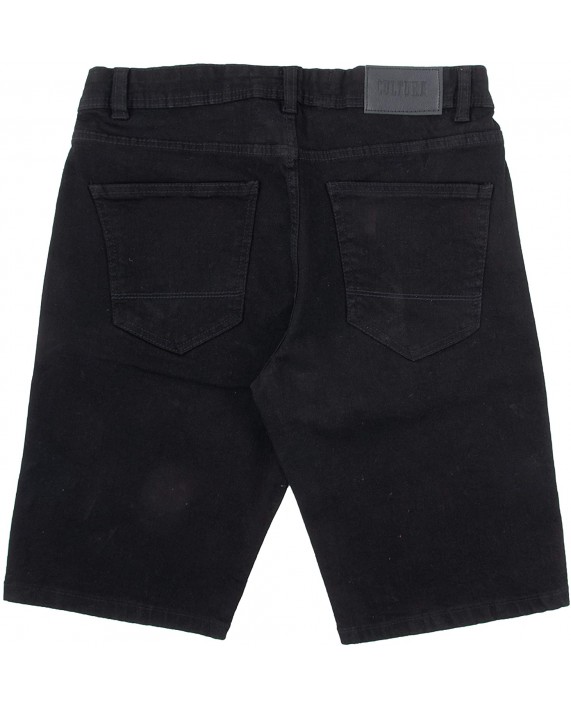 CULTURA AZURE Slim Jean Shorts for Men Men's Stretch Casual Denim Shorts Slim Fit at Men’s Clothing store