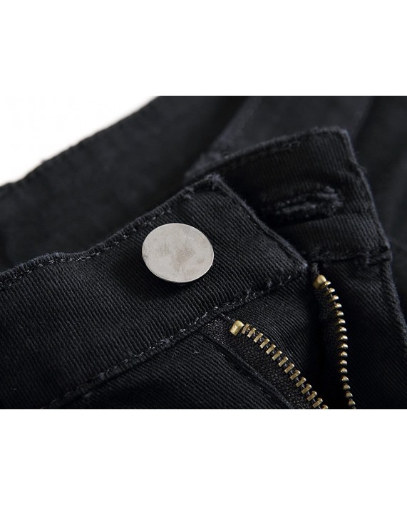 Enrica Men's Ripped Distressed Slim Fit Holes Denim Shorts at Men’s Clothing store