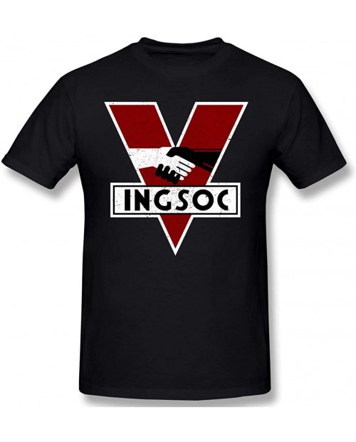 1984 Logo Vintage INGSOC - Big Oceania Brother George Orwell Men's Basic Short Sleeve T-Shirt