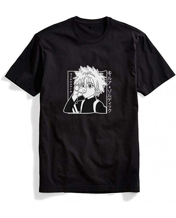 Aganmi Fashion Anime Graphic Short Sleeve Tshirt Killua Hisoka Character Athletic Printed Tee |