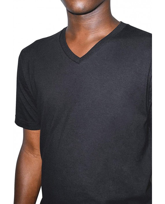 American Apparel Organic Fine Jersey V-Neck Short Sleeve T-Shirt |