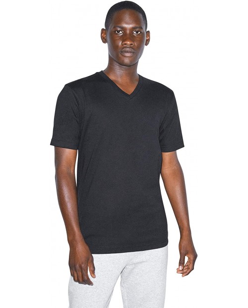 American Apparel Organic Fine Jersey V-Neck Short Sleeve T-Shirt |