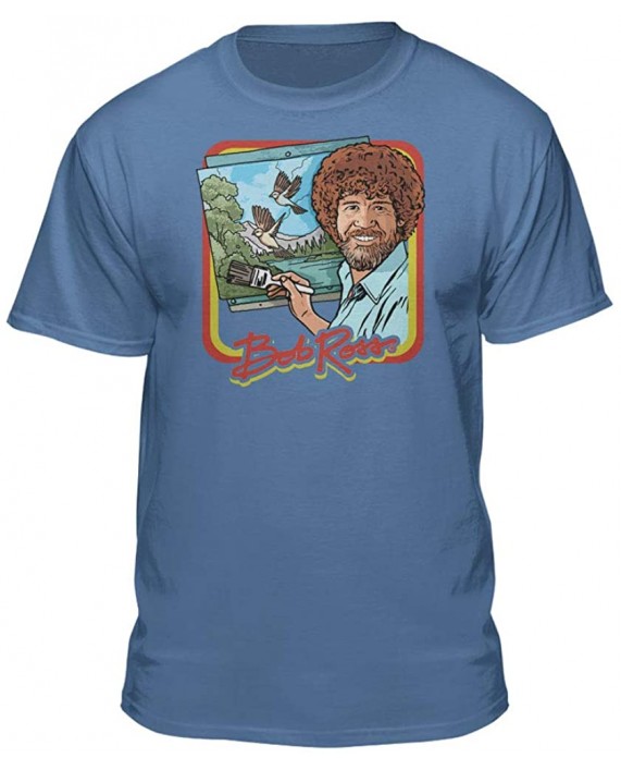 Bob Ross Retro Painting Tshirt - 100% Authentic - Graphic T-Shirt for Men-Women-Kids