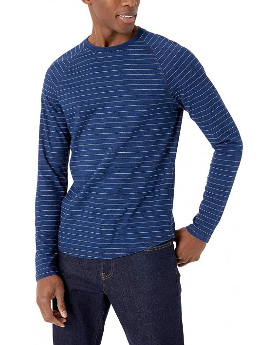 Brand - Goodthreads Men's Long-Sleeve Indigo Raglan T-Shirt