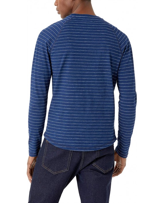 Brand - Goodthreads Men's Long-Sleeve Indigo Raglan T-Shirt