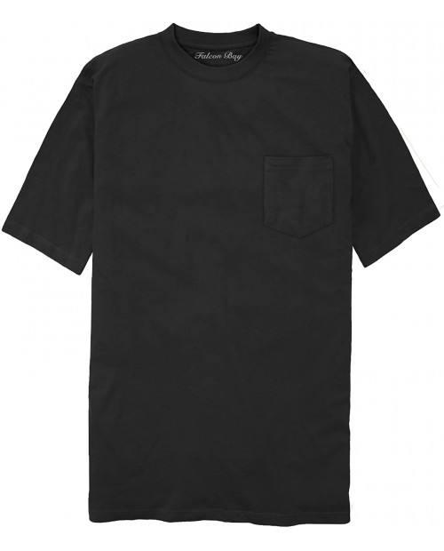 Falcon Bay Big & Tall Men's 100% Cotton Pocket T-Shirt |