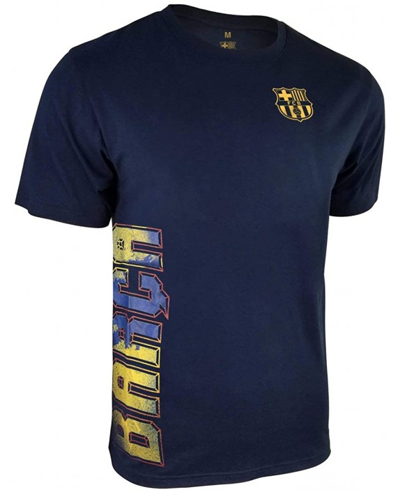 FC Barcelona Graphic Licensed Soccer T-Shirt Gift Set Bundle for Adult Men Large |