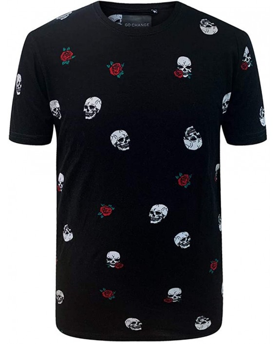 Gochange Mens T-Shirts Graphic Tees for Men Cotton Jersey Short Sleeve Crew Neck |