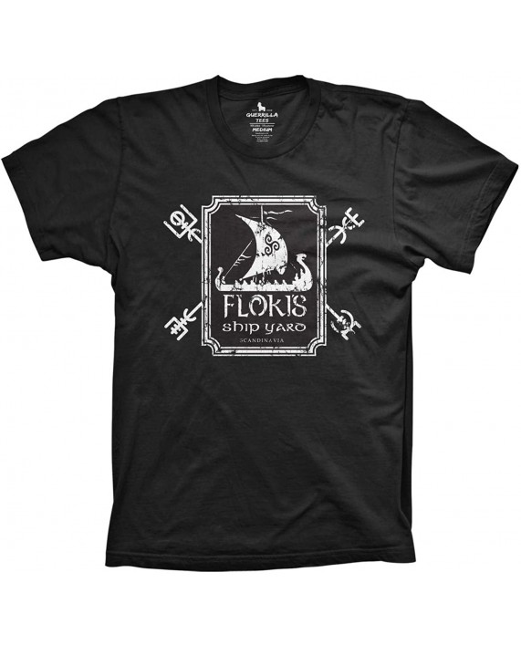 Guerrilla Tees Floki's Shipyard Funny Viking Builder Shirt Graphic Floki Tshirt |