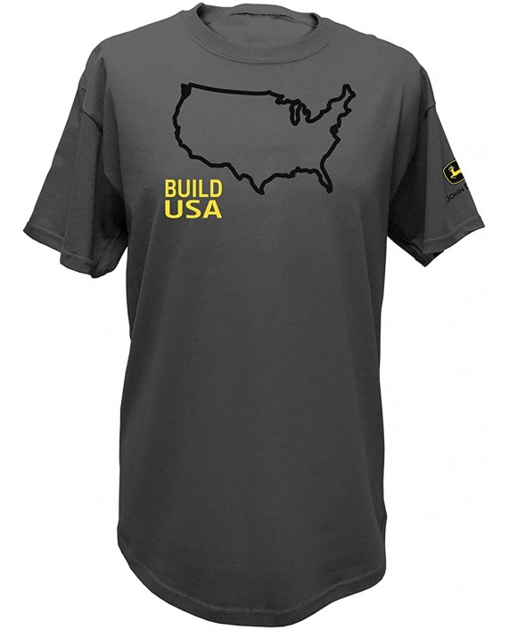 John Deere State Pride Farm USA United States Outline Short Sleeve T-Shirt |