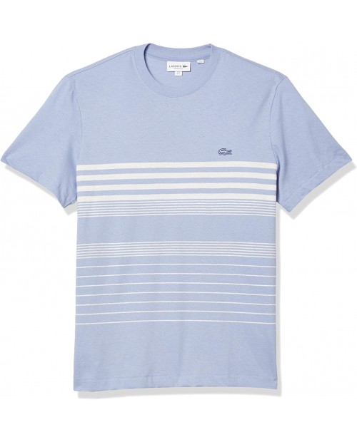 Lacoste Men's Short Sleeve Striped Regular Fit T-Shirt |