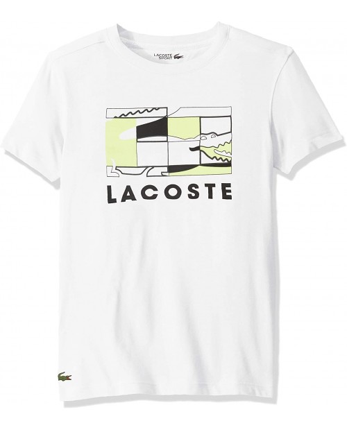 Lacoste Mens Sport Short Sleeve Graphic Squares T-Shirt |