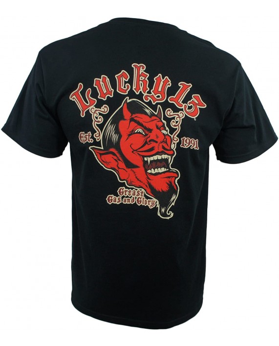 Lucky 13 Devil Grease Gas and Glory Rockabilly T-Shirt |