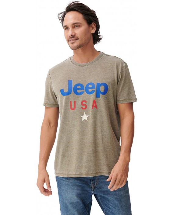 Lucky Brand Men's Short Sleeve Crew Neck Jeep USA Star Tee |