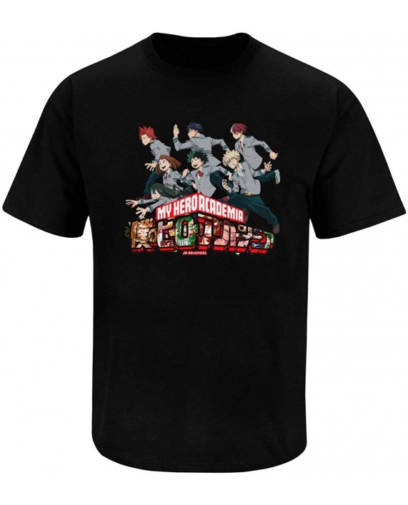 LUXIANREN Men's My Hero Academia Anime 3D Print T-Shirt Casual Sweatshirt Tee Shirt Cosplay Costume for Adult Youth