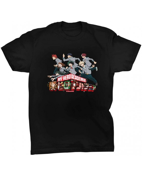 LUXIANREN Men's My Hero Academia Anime 3D Print T-Shirt Casual Sweatshirt Tee Shirt Cosplay Costume for Adult Youth