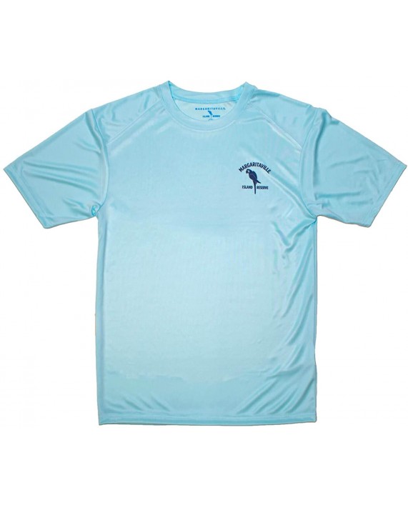 Margaritaville Men's Landshark Fins Up Microfiber Short Sleeve Performance T-Shirt |