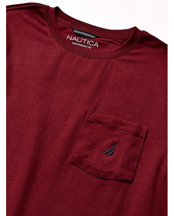 Nautica Men's Solid Crew Neck Short Sleeve Pocket T-Shirt |