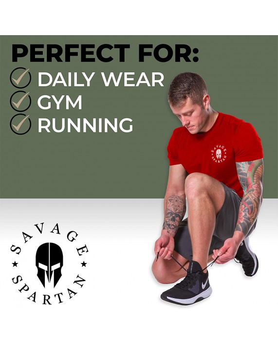 Savage Spartan T-Shirt for Men - American Warrior Helmet Athletic Tee at Men’s Clothing store
