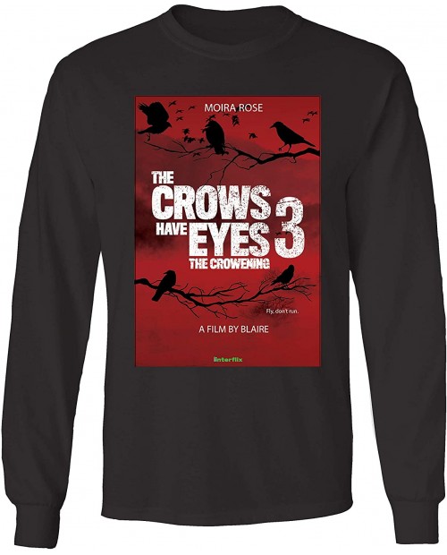 Schitt's Creek The Crows Have Eye's 3 Long Sleeve Black Tee Movie Inspired Long Sleeve Tee Unisex |