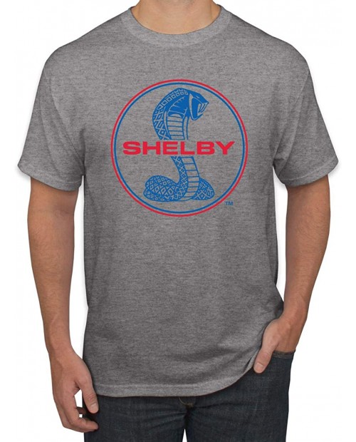 Shelby Cobra USA Logo Emblem Powered by Ford Motors | Mens Cars and Trucks Graphic T-Shirt |