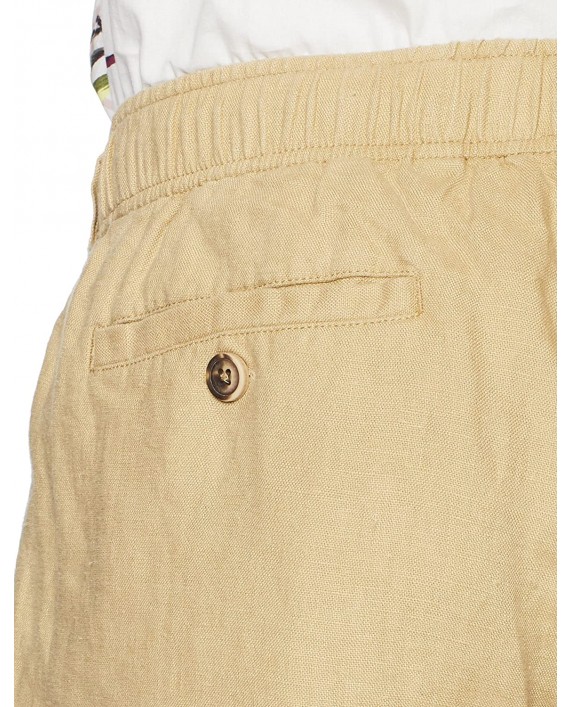 28 Palms Men's Standard Relaxed-fit 9 Inseam Linen Short with Drawstring