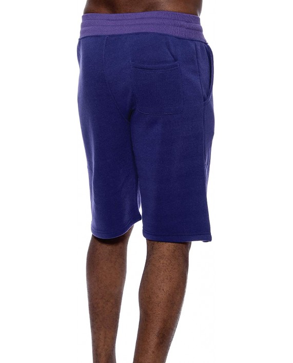 9 Crowns Men's TR William Fleece Casual Shorts at Men’s Clothing store