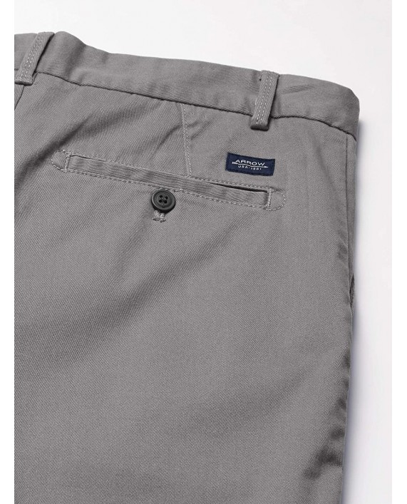 Arrow 1851 Men's Flat Front Stretch Twill Short at Men’s Clothing store