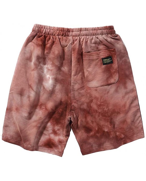 ASLIMAN Men's Shorts Casual Drawstring Elastic Waist Summer Short Pants with Pockets at Men’s Clothing store
