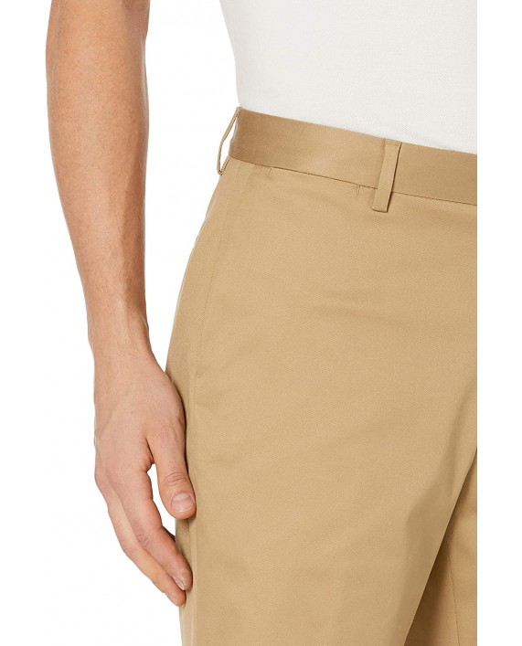 Brand - Buttoned Down Men's Slim Fit Flat Front 9 Inseam Chino Short Supima Cotton Non-Iron