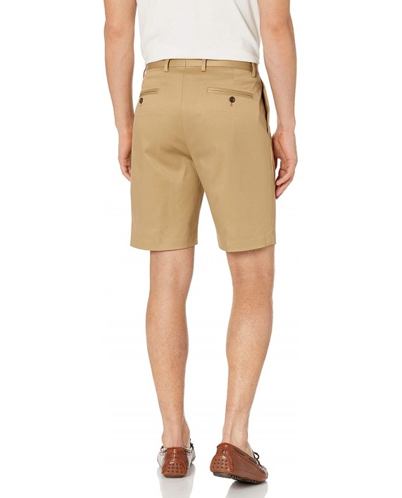 Brand - Buttoned Down Men's Slim Fit Flat Front 9 Inseam Chino Short Supima Cotton Non-Iron