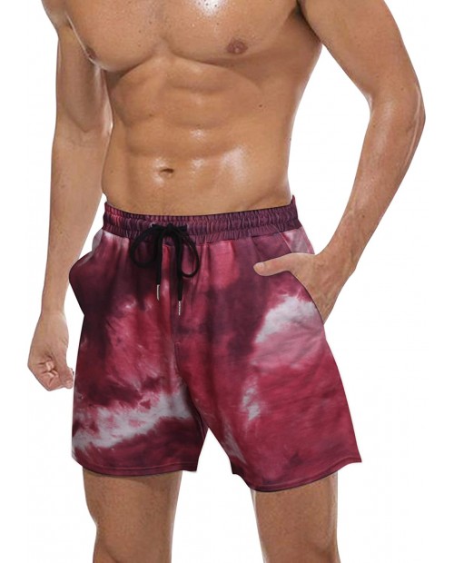 COOFANDY Men's Workout Athletic Shorts Tie Dye Gym Bodybuilding Training Shorts