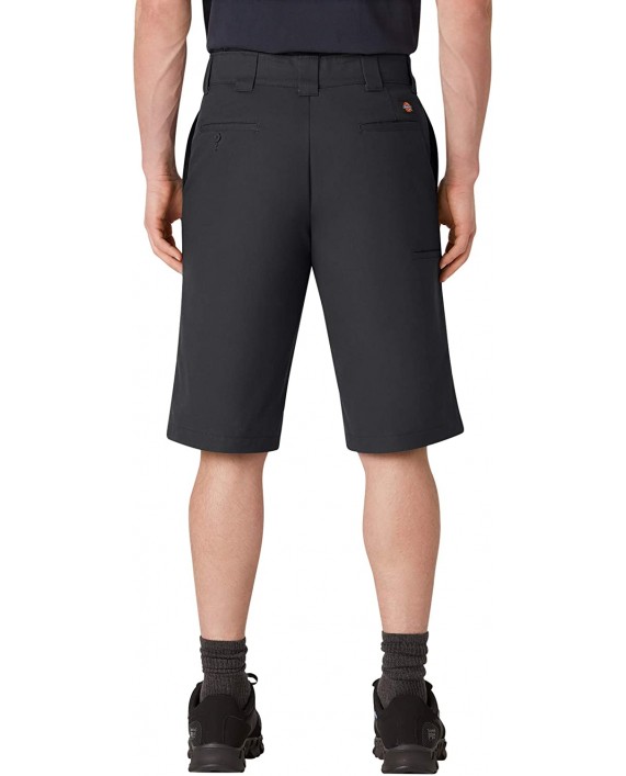 Dickies Men's Big & Tall Big-Tall Cooling Temp-iq Active Waist Flat Front Shorts at Men’s Clothing store