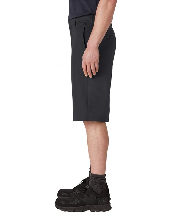 Dickies Men's Big & Tall Big-Tall Cooling Temp-iq Active Waist Flat Front Shorts at Men’s Clothing store