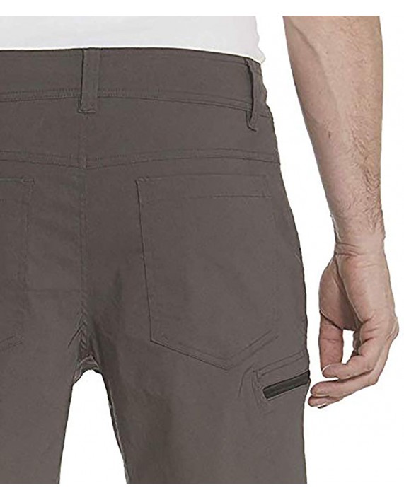 Gerry Mens Stretch Cargo 5 Pocket Shorts Venture Flat Front Woven Hiking Shorts for Men