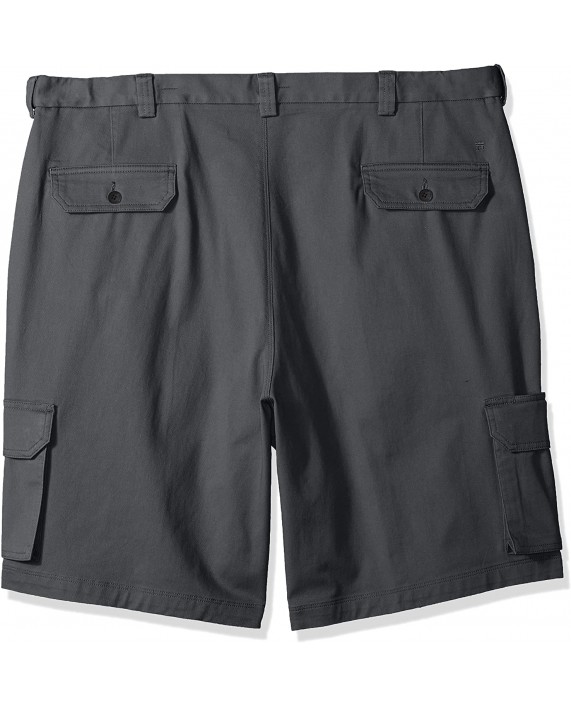 Haggar Men's Big and Tall Stretch Comfort Cargo Flat Front Short at Men’s Clothing store